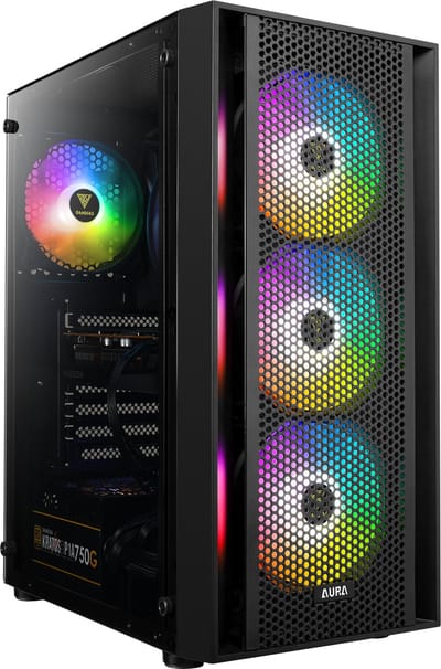 AMD Ryzen 5 RGB Budget Game Computer / Gaming PC - 16GB RAM (2x8GB Dual-Channel) - 1TB SSD - RX Vega 11 - Windows 11 Pro - Wifi 6 / Bluetooth 5.4 - VISION