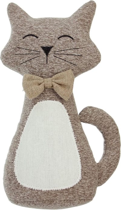 Kattendeurstopper 'Charly' - Zachte Bruine Polyester Deurstopper voor Kattenliefhebbers