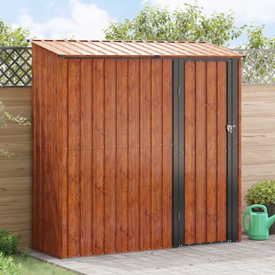 vidaXL - Tuinhuisjes - Bruin - 203,5 - x - 73 - x - 200 - cm - Metaal