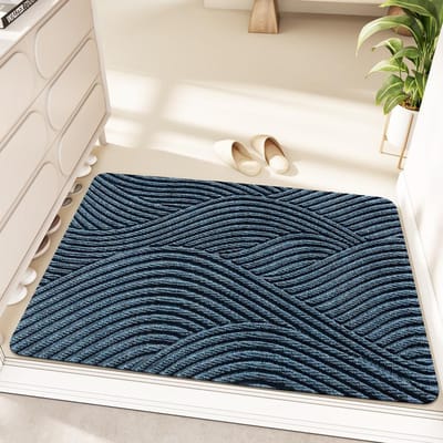 Eenvoudige PVC Draadring Entree Deur Vloermatten Vlekbestendig Huis Entree Entree Antislip Matten Tapijt Voetmatten 45*75cm white