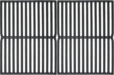 Gietijzeren kookrooster 38 x 28.6cm voor Weber Spirit Classic E200 E210 S200 S210 - Denmay 7522 7521 - met zijbranderknoppen - grillroosters vervanging voor Spirit 500 - 2 pack