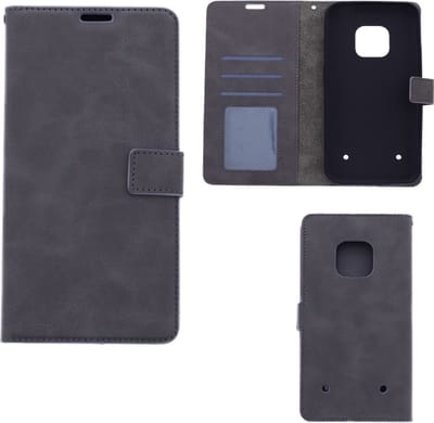 LuxeBass Hoesje geschikt voor Nokia XR20 - Boekhoesje met kaartvakken - Grijs gsm hoesje - telefoonhoes - telefoonhoesjes