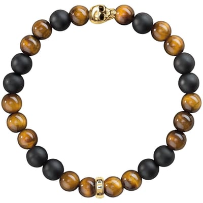 Thomas Sabo Armband 925 sterling zilver Zilver 17 Bruin 32000380