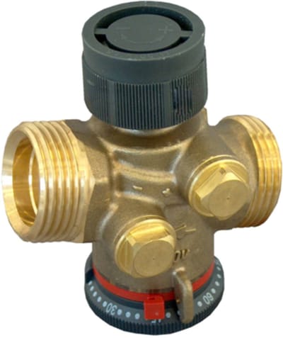 OVENTROP Druk Onafhankelijke Regelklep Cocon QTZ met buitendraad PN 16 DN 15, G 3/4, 30-210 l/h, zonder meetventielen, EZB messing, 1145564
