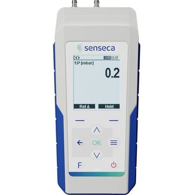 Senseca PRO 215-2 Drukverschilmeter Luchtdruk, Niet-agressieve gassen, Corrosieve gassen 20 hPa (max)