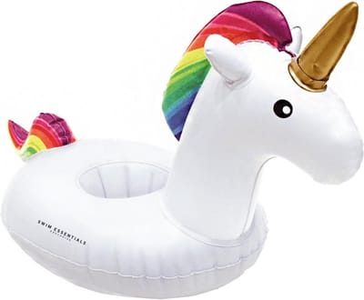 Swim Essentials Opblaasbare Bekerhouder - Zwembad Accessoires - Drankhouder Zwembad - Eenhoorn