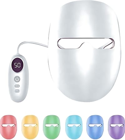 LED Gezichtsmasker - 7 Kleuren Ledmasker - Rood licht therapie -Huidverjongingsapparaat