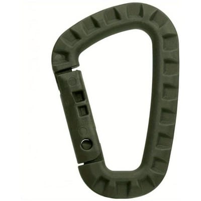1 pièce Boucles de sac à dos durables, Mousquetons en plastique, Forme D Équipement EDC pour le camping en plein air