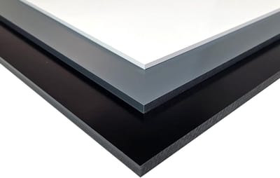 Kunststofplaat PVC Hardboard - Kunststofplaat Hardboard Plaat - Bouwprojecten en Meubelbouw - Hoge Mechanische Sterkte - 3 mm dikte - Ijzergrijs