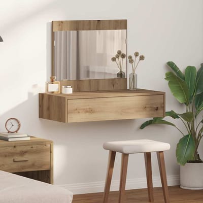 vidaXL - Kaptafel - Bruin - 83 - x - 40 - x - 70 - cm - Bewerkt - hout