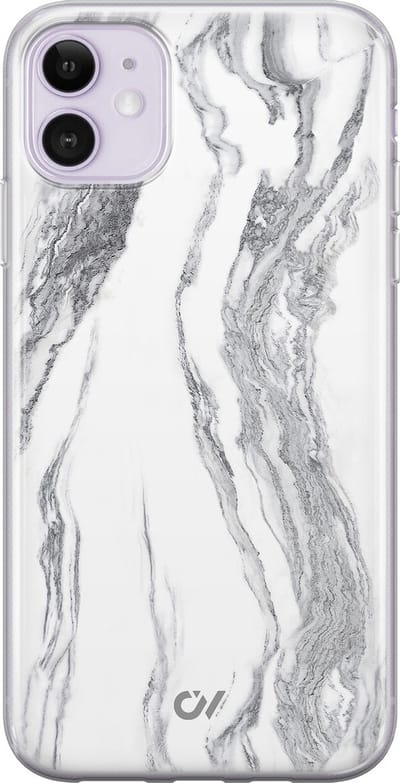 Hoesje geschikt voor Apple iPhone 11 - Marble Ivory - - Grijs - Apple - Casevibes