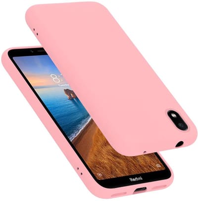 Cadorabo Hoesje geschikt voor Xiaomi RedMi 7A in LIQUID ROZE - Beschermhoes gemaakt van flexibel TPU silicone Case Cover