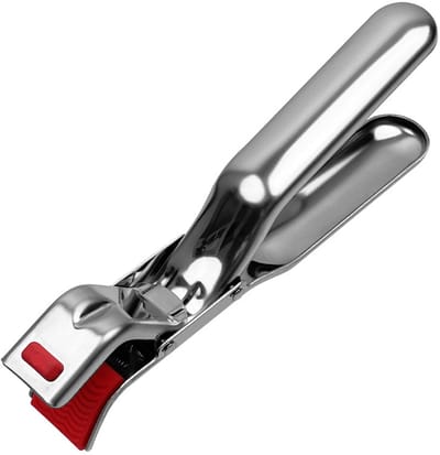 Pannen- en komhouders van roestvrij staal, multifunctionele anti-verbrandingsklemmen, praktische keukenaccessoires voor airfryer, kommen, pannen, oven, stoomkoker en magnetron.