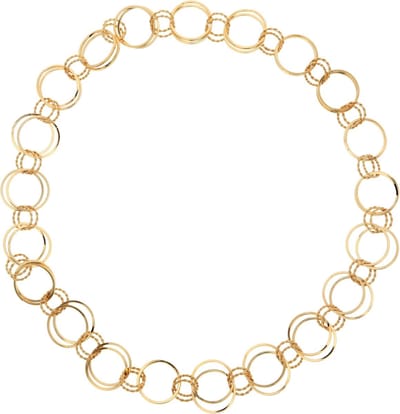 Behave Lange Goudkleurige Schakelketting - 86 cm - Statement Ketting Dames - Nikkelvrij - Inclusief geschenkzakje
