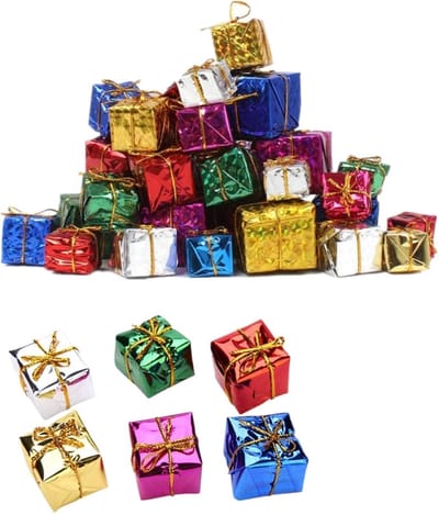 Dailygoods- Presentdozen 24 Stuks - Mini Decoraties - Kerstboom Ornamenten - Opknoping Hanger - Tiny Dozen - Home Decor Supplies - Kerstdecoratie