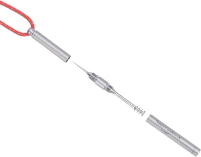 Solidchoice - Draagbare Mini Titanium Tandenstokers Houder