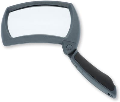 Vergrootglas met Verlichting en Inklapbare Handgreep - 2x Vergroting