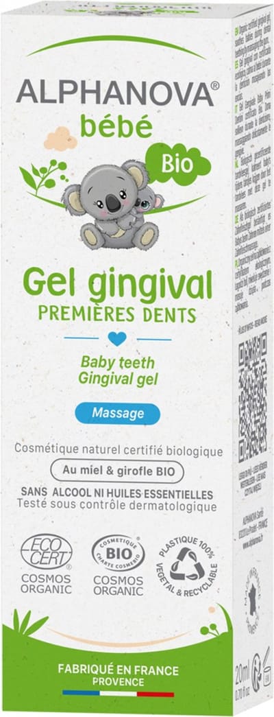 Alphanova Bébé Organic First Teeth Gingival Gel 20 ml
