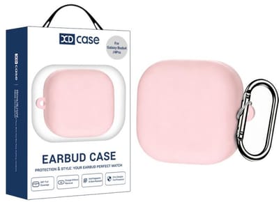 XDcase - hoesje geschikt voor Samsung Galaxy Buds 4 / 4 pro soft case cover - roze - TPU hoesje Beschermhoes - Samsung Galaxy Buds 4 / 4 Pro Cover - Buds4 hoesje - gel hoesje met sleutelhanger