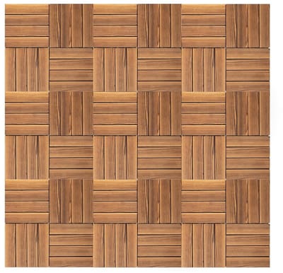 Houten Balkontegels - Terrasplaten Buiten - Balkon Terras Tuin - Carbonisatie Proces - 30x30x2 cm - Bruin