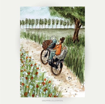 fietsen in de natuur
