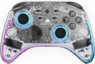 Freaks And Geeks Draadloze Wireless Controller - Transparant - Wireless Controller - Nintendo Switch
