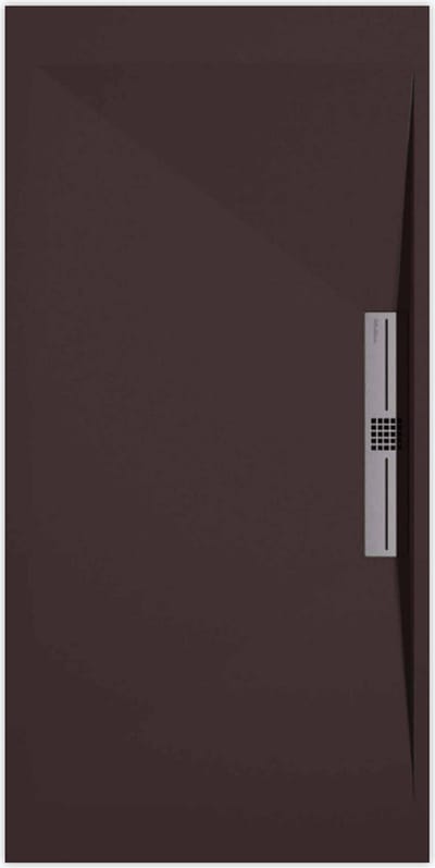 Sanifun douchebak Stone Side Chocolate Smooth 1400 x 900 S