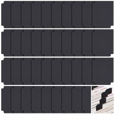 Allecto - Kaartseparator - Trading Card Organizer - 40 Stuks - Zwart - Kaartopslag - Voor Verzamelaar - Perfect voor Organisatie