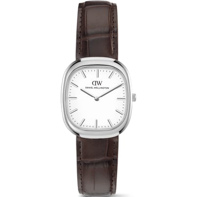 Daniel Wellington DW Watch Cort Brown Leather Silver 30mm