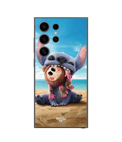 Coque Samsung Galaxy S24 Ultra Stitch et Moana Kakamora Maniacase zwart