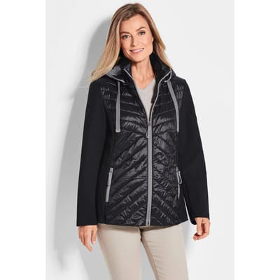 Jas met opstaande kraag - zwart - Gr. 38 van Goldner Fashion