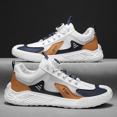 PARZIVAL Nieuwe Casual Schoenen Heren Sneakers Outdoor Wandelschoenen Comfortabele Werkschoenen Ademende Heren Sportschoenen Herenschoen 44 white