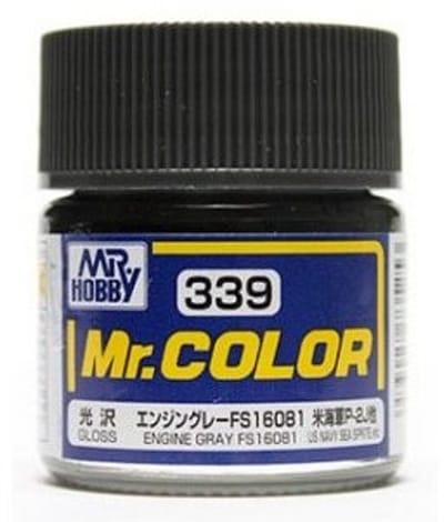 Gunze Mr. Hobby C-339 - Mr. Color 10 ml Engine Gray FS16081 - Lacquer Modelbouwverf