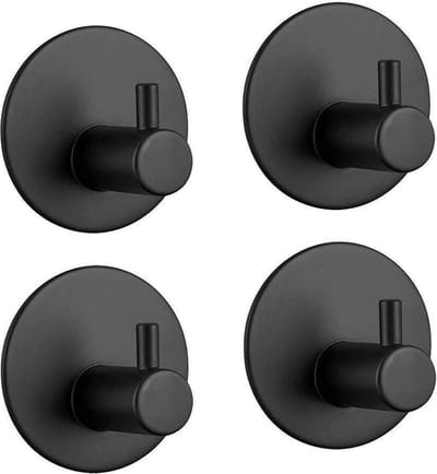 Jumada's Wandhaak - Zelfklevend - Muur haak - Mat Zwart - Badkamer - Kamer - 4 stuks