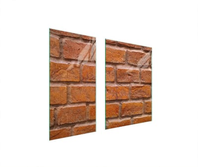 TMK ArtDeko - Snijplank van Glas - 75x52 cm - Cegła