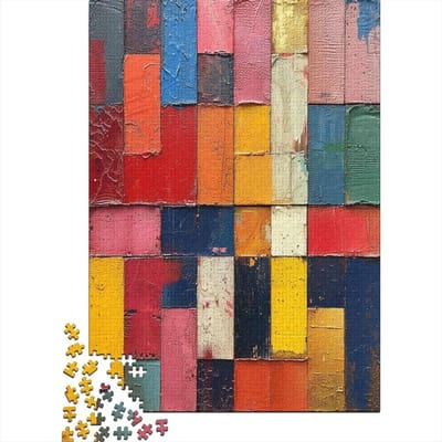 Kleurrijke Puzzel - Legpuzzel Volwassenen - Ontspanning en Plezier - Unieke Vormen - 1000 Stukjes - Stijl 2