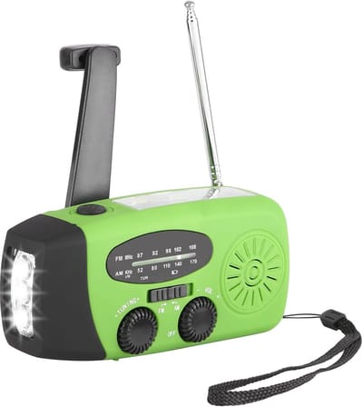 Radio Op Batterijen Voor Rampen - Radio Opwindbaar - Noodradio - Noodradio Solar Opwindbaar