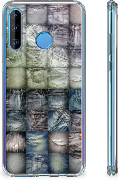 Anti Shock Bumper Case Huawei P30 Lite Spijkerbroeken