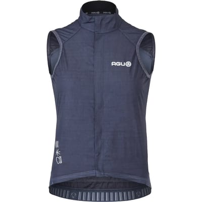 AGU Breakaway - Windbody Dames - Fietsvest - Winddicht en waterafstotend - Met 3 achterzakken - Blauw - XS