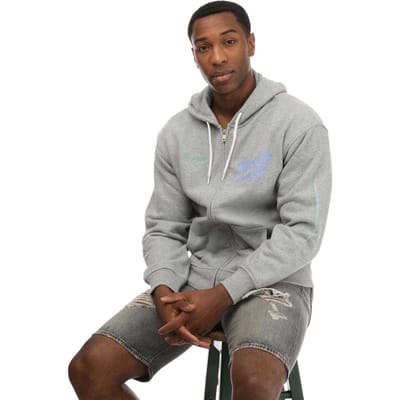Levis Heren Grafische Full Zip Hoodie (Grijs)
