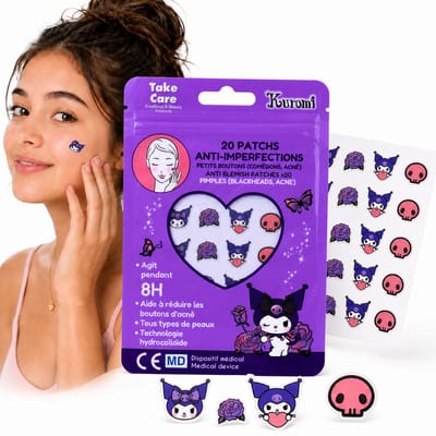 Kuromi Pimple Patch - Acne Patch - Pleister - Puistjes Pleister - Verwijdert Mee-eters - Sticker - 20 stuks