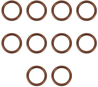 Exhaust Gasket Set van 10 Stuks voor XR50 CRF50 Chinese Pit Dirt Bike en ATV - Aluminium Crush Gaskets voor Betrouwbare Prestaties