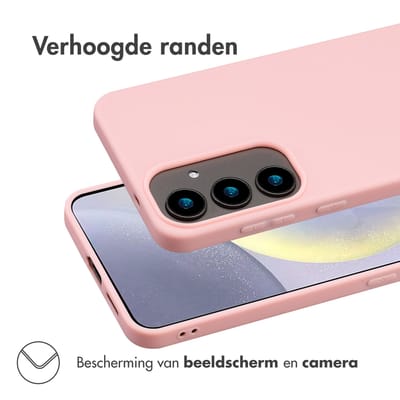 imoshion Hoesje - Geschikt voor Samsung Galaxy S25 Plus - Color Backcover - Dusty Pink