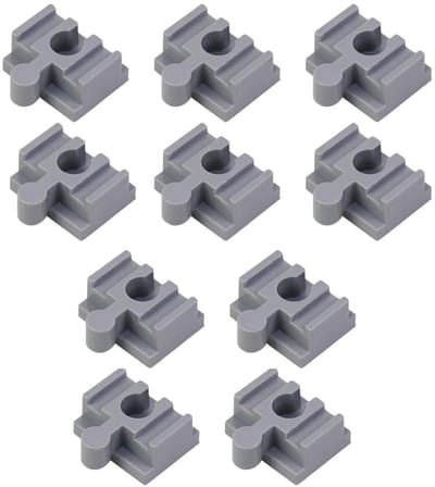 Dailygoods - 10 Stuks Adapters voor Brio Duplo Treinen en Rails, Houten Kleur