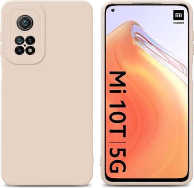 Cadorabo Hoesje geschikt voor Xiaomi Mi 10T / Mi 10T PRO in FLUID CREAM - Beschermhoes gemaakt van flexibel TPU silicone Cover Fluid Case