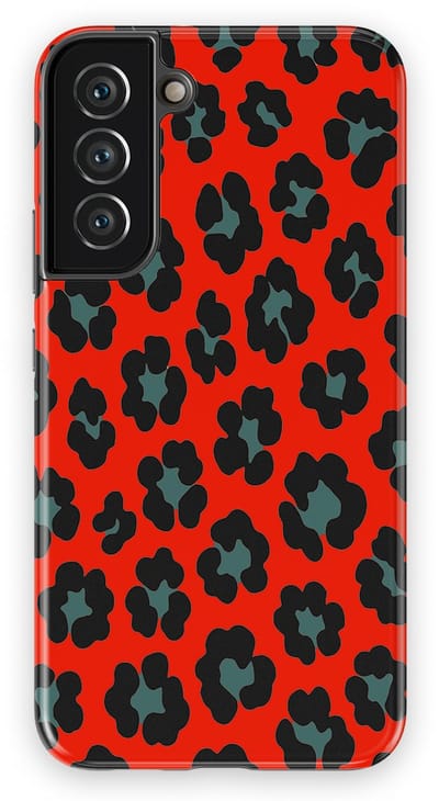 DripCase Luipaard Hoesje Samsung Galaxy S22 Plus | Backcover met Mag | Hoesje met Dierenprint Samsung Galaxy S22 Plus Jungle Blaze