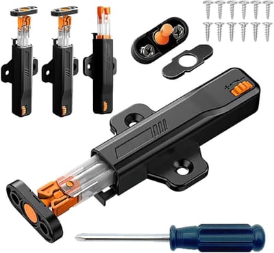 Set van 4 Push Door Openers met Magnetische Drukknop voor Deuren, Meubels en Lades