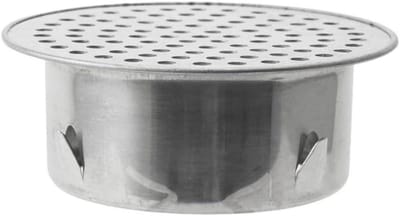 Vloerafvoer - Dakgoot Afvoer - Buiten Afvoeren - Efficiënt Hol Ontwerp - 13x13x5 cm - Zilver