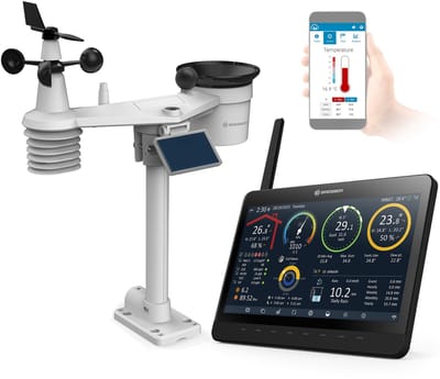 Bresser Weerstation - MeteoChamp - 9-in-1 - Wi-Fi Weerstation - Digitale Fotolijst