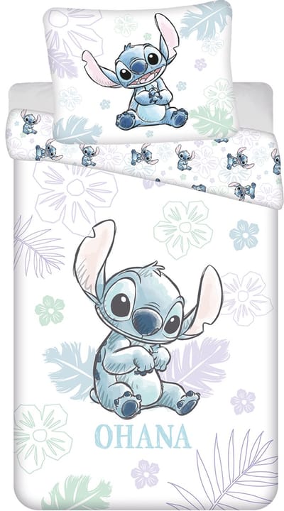 Disney Lilo & Stitch BABY Dekbedovertrek, Ohana - 135 x 100 + 40 x 60 cm - Katoen